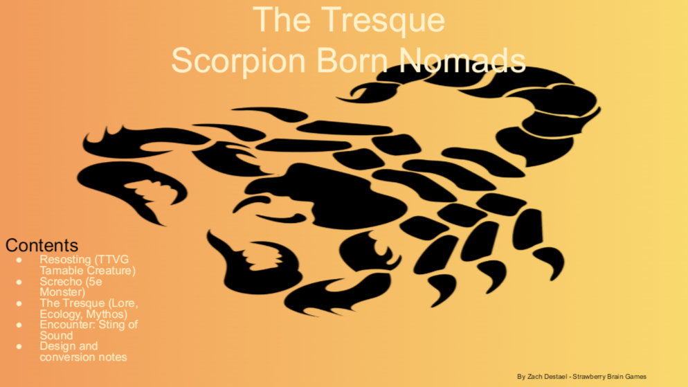 Tresque Cover: 5E Scorpion Drow